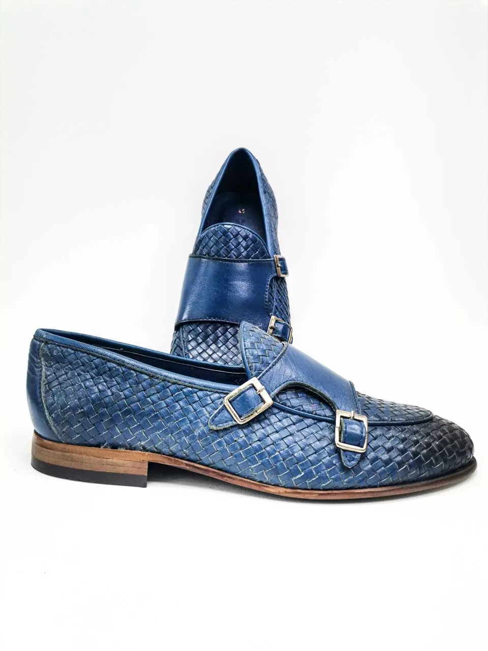 Calvano Blue Monk Strap