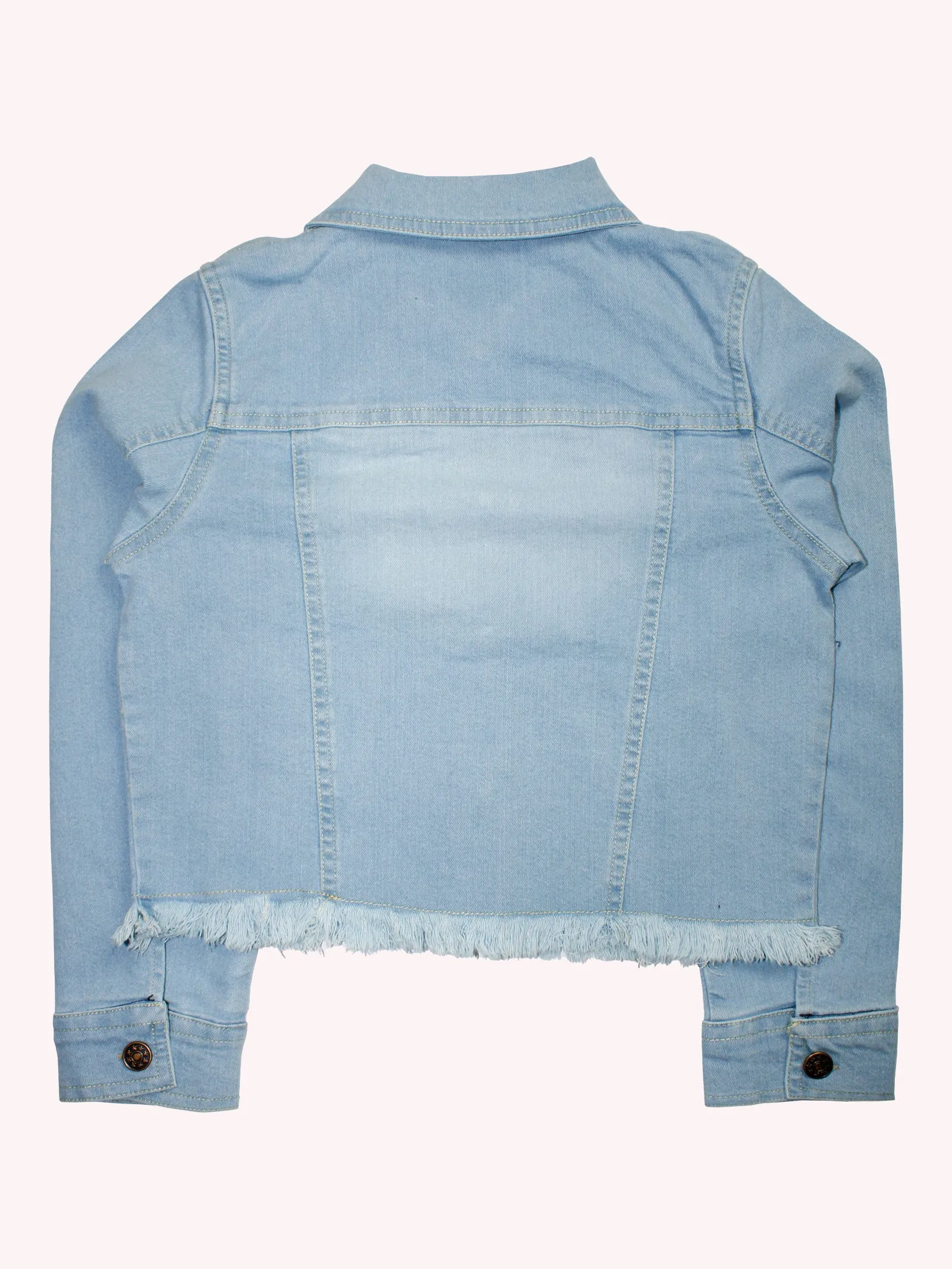 Girls Denim Short Jacket