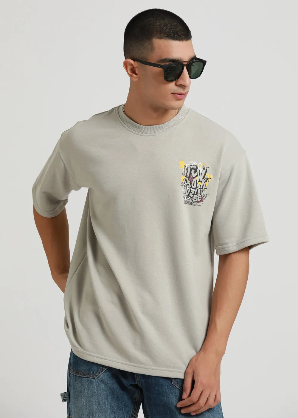 Heather Grey Oversized T-shirt