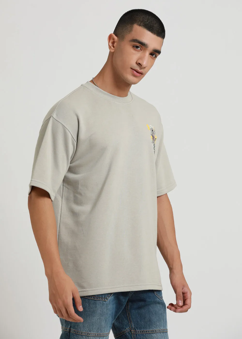 Heather Grey Oversized T-shirt