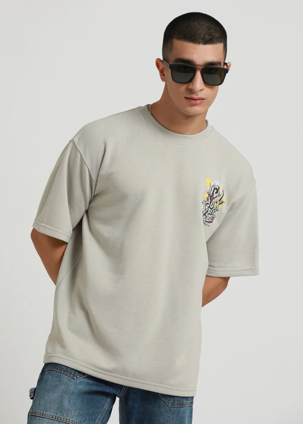 Heather Grey Oversized T-shirt