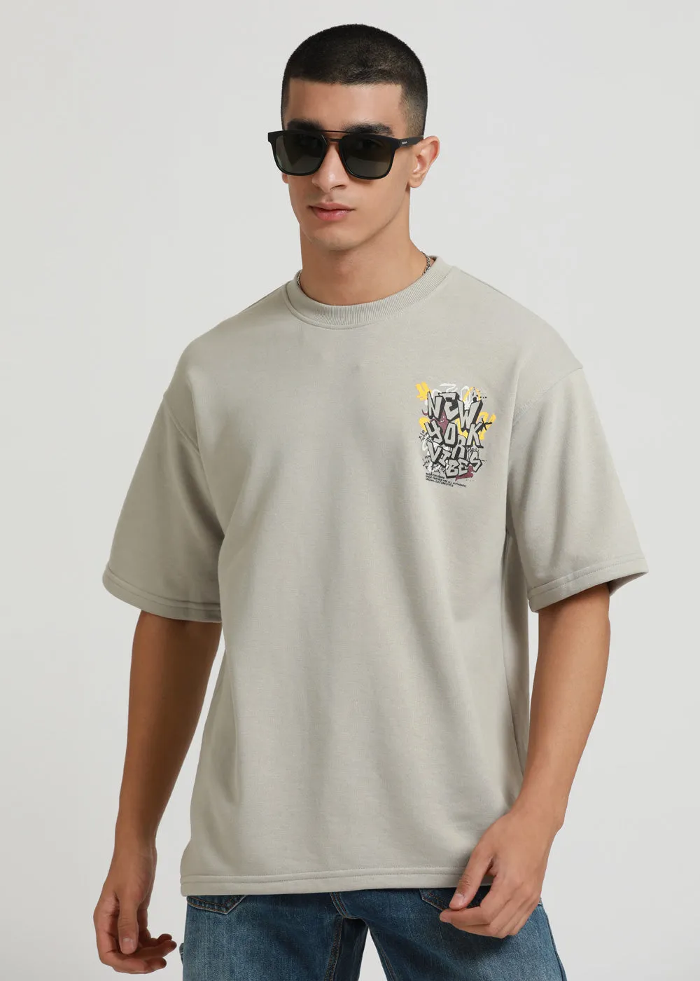 Heather Grey Oversized T-shirt