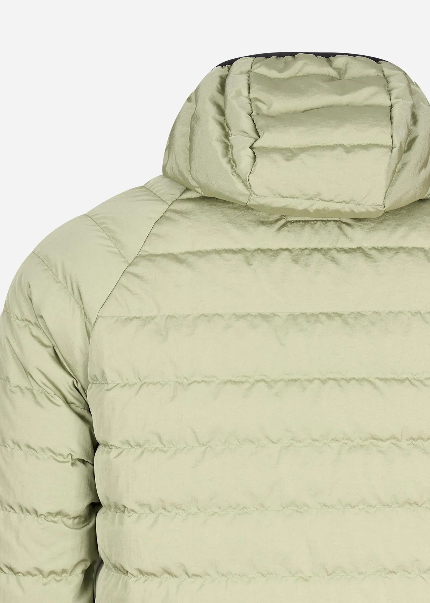 Hooded down jacket - tea