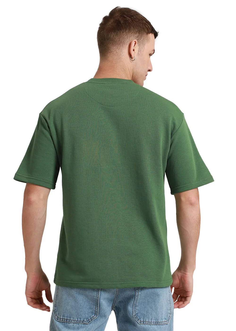 Hunter Green Oversized Basic T-shirt