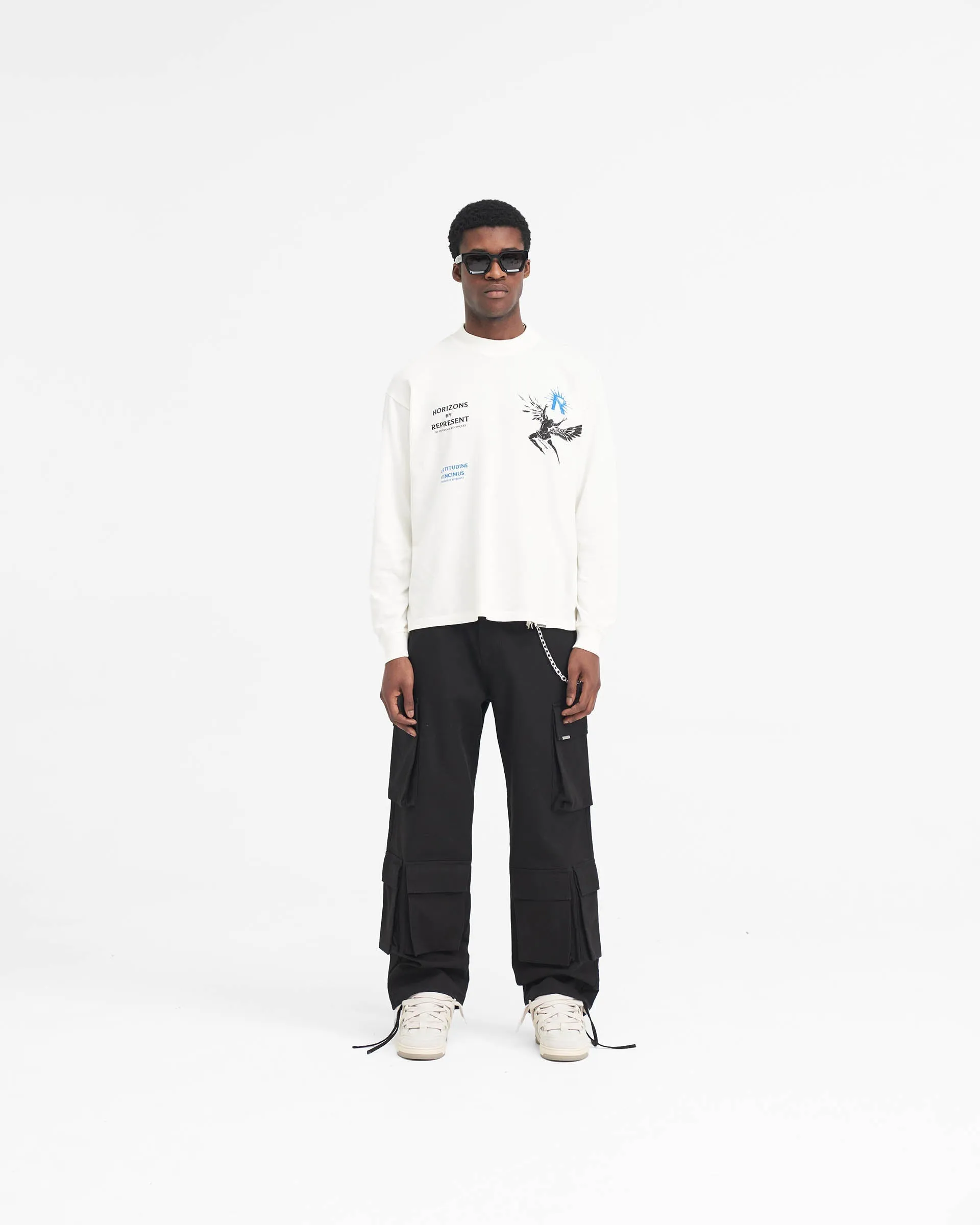 Icarus Long Sleeve T-Shirt - Flat White