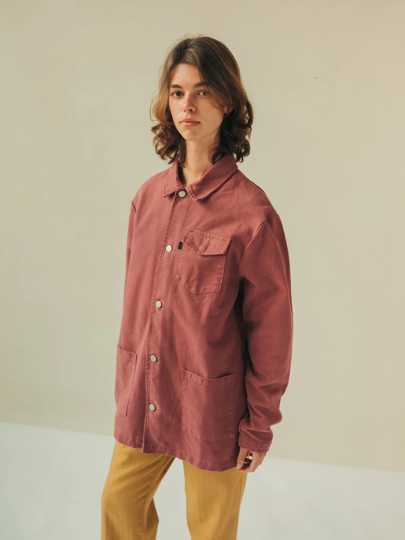 JACKET CANVAS AUBERGINE