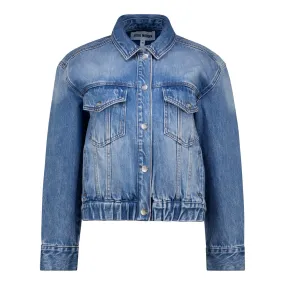 KALLEY MID BLUE WASH DENIM JACKET