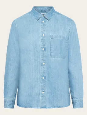 Loose denim shirt - GOTS/Vegan - Light Blue denim