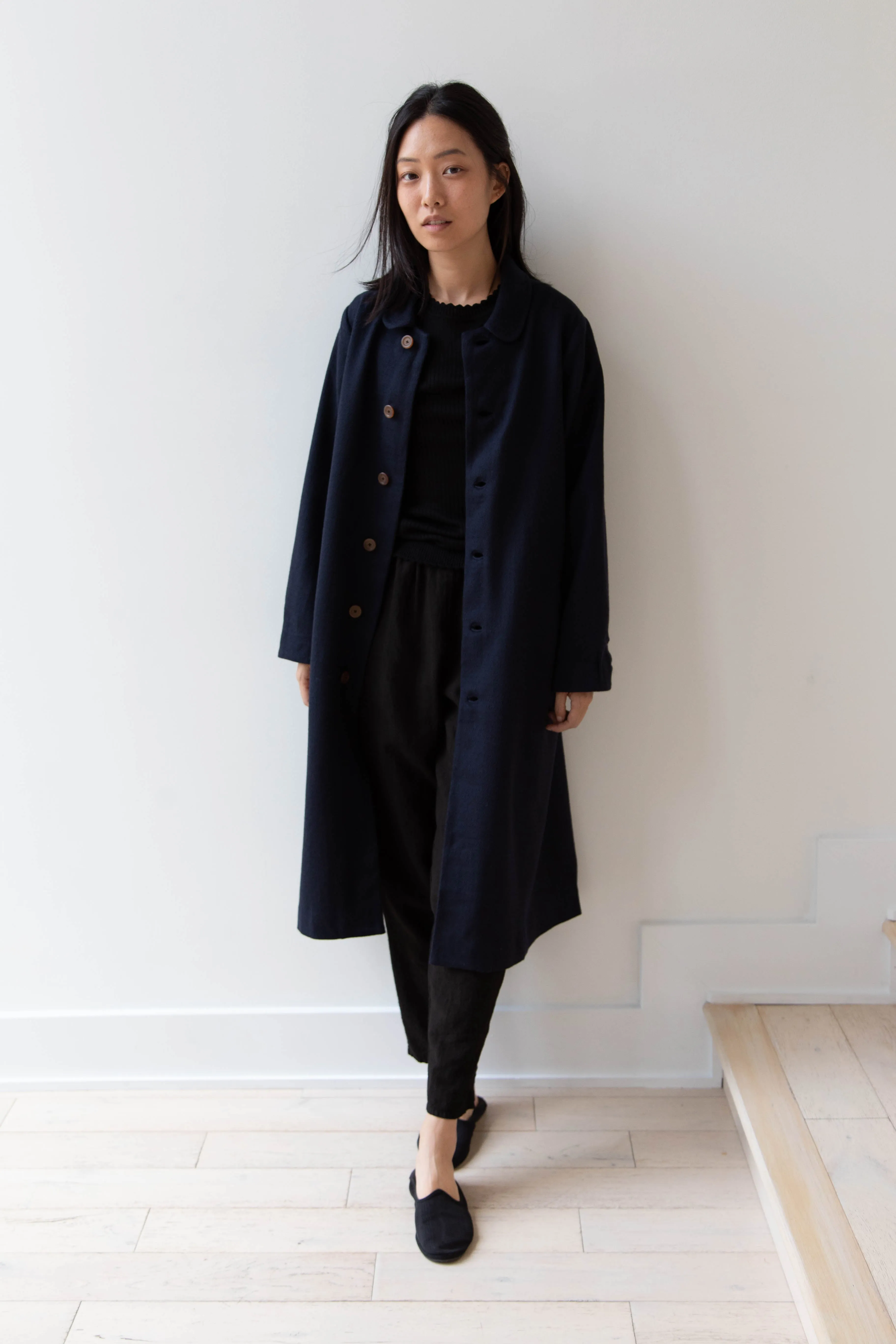 Maku | Dolni Coat in Indigo Wool