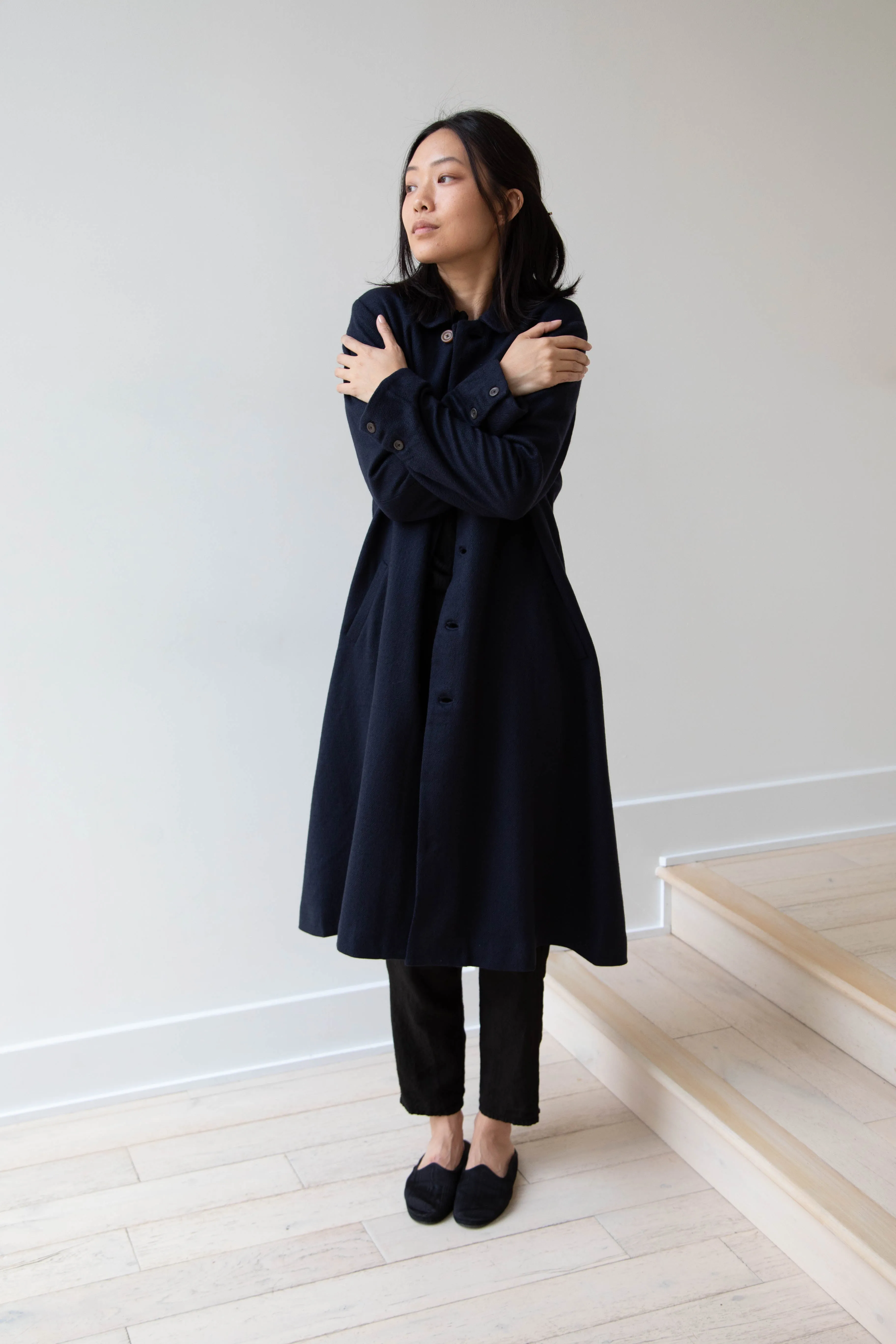 Maku | Dolni Coat in Indigo Wool