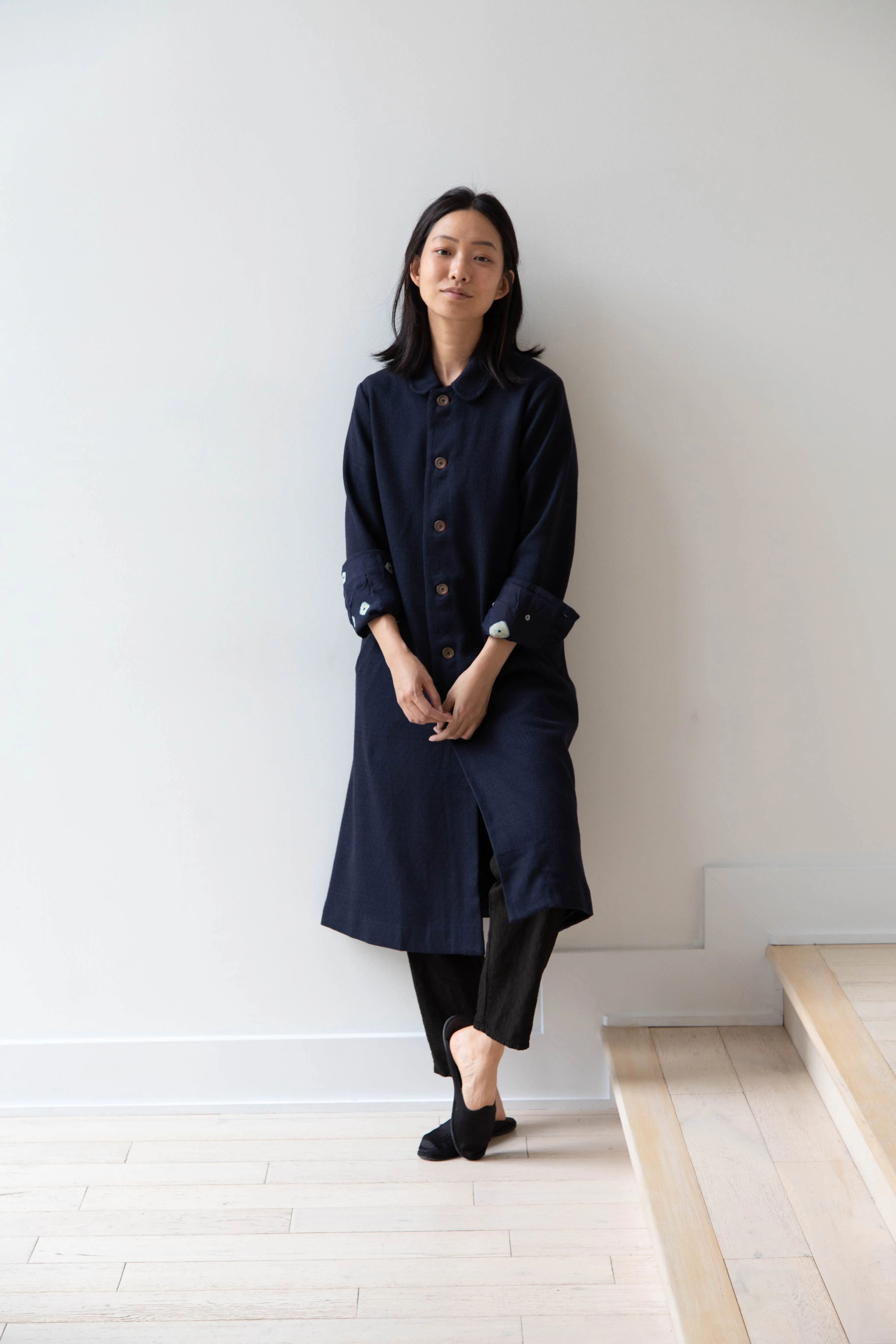 Maku | Dolni Coat in Indigo Wool