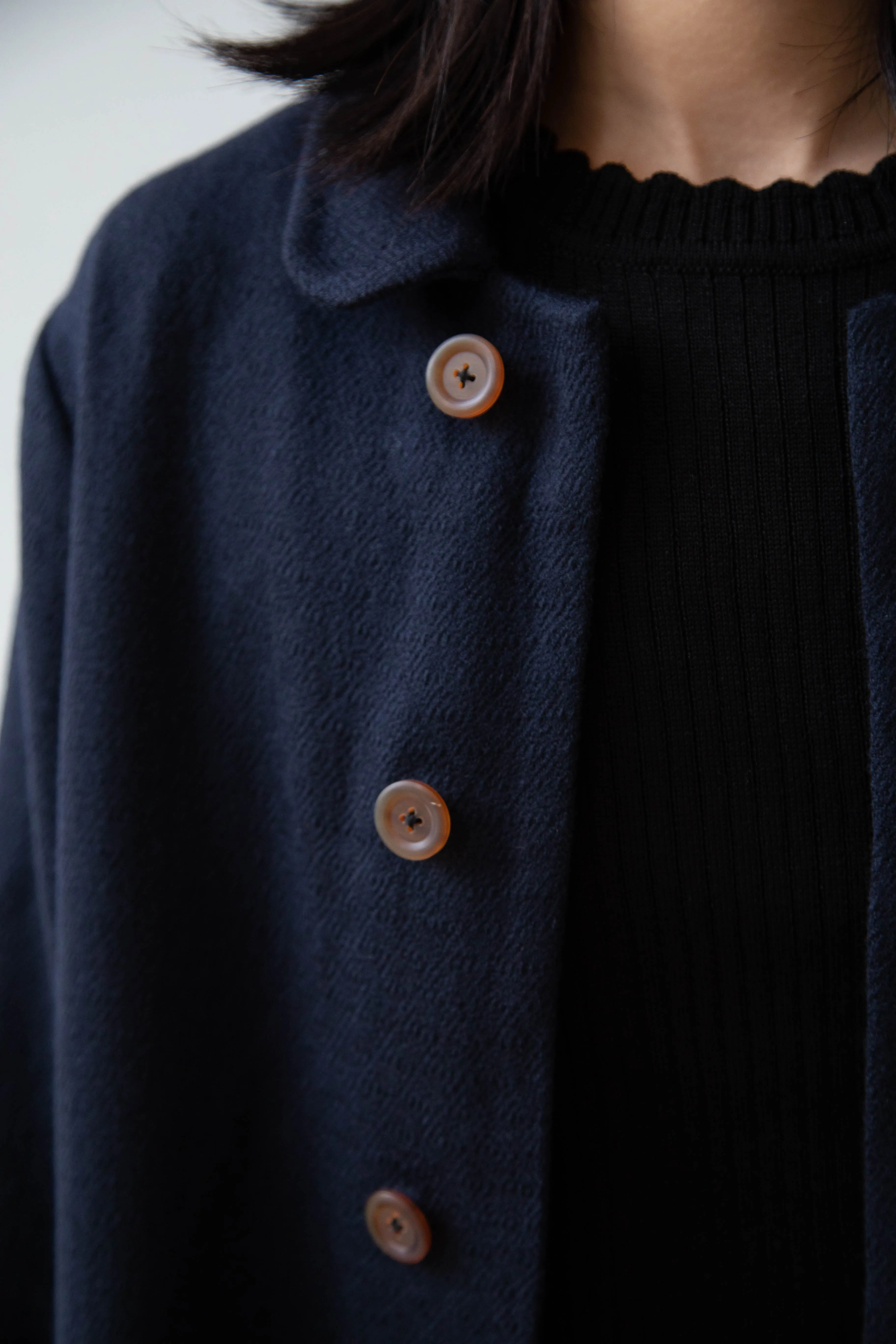 Maku | Dolni Coat in Indigo Wool