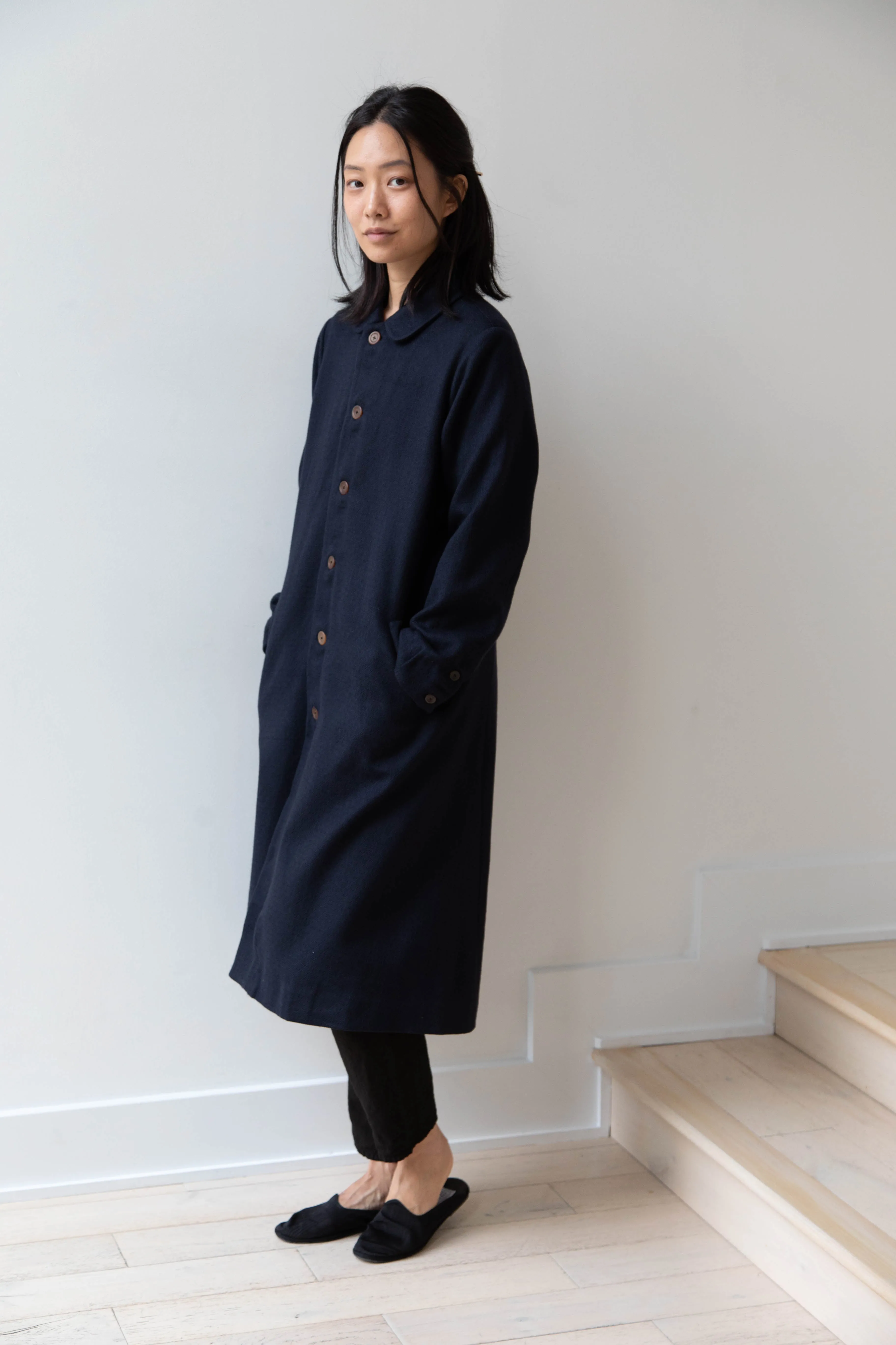 Maku | Dolni Coat in Indigo Wool