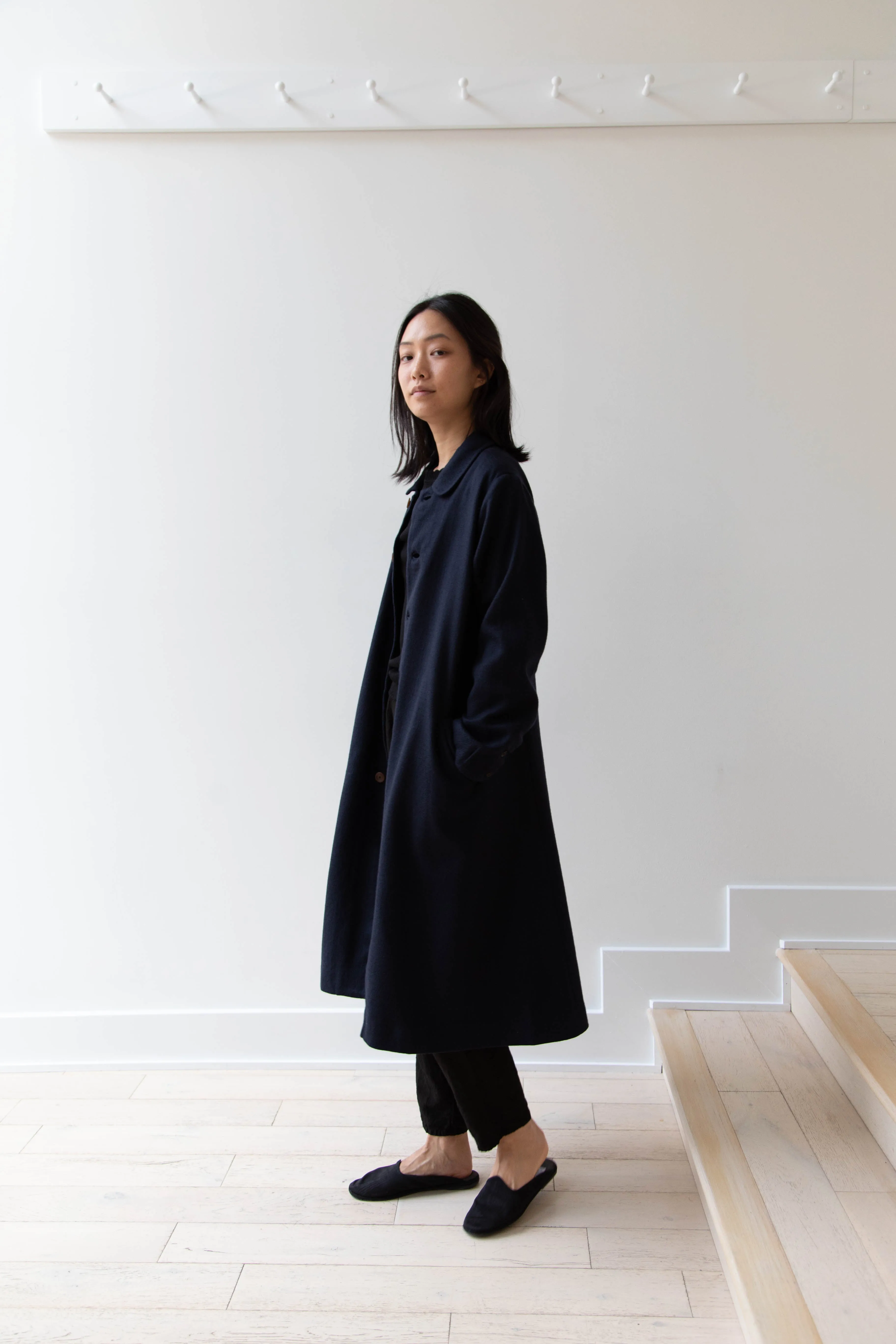 Maku | Dolni Coat in Indigo Wool