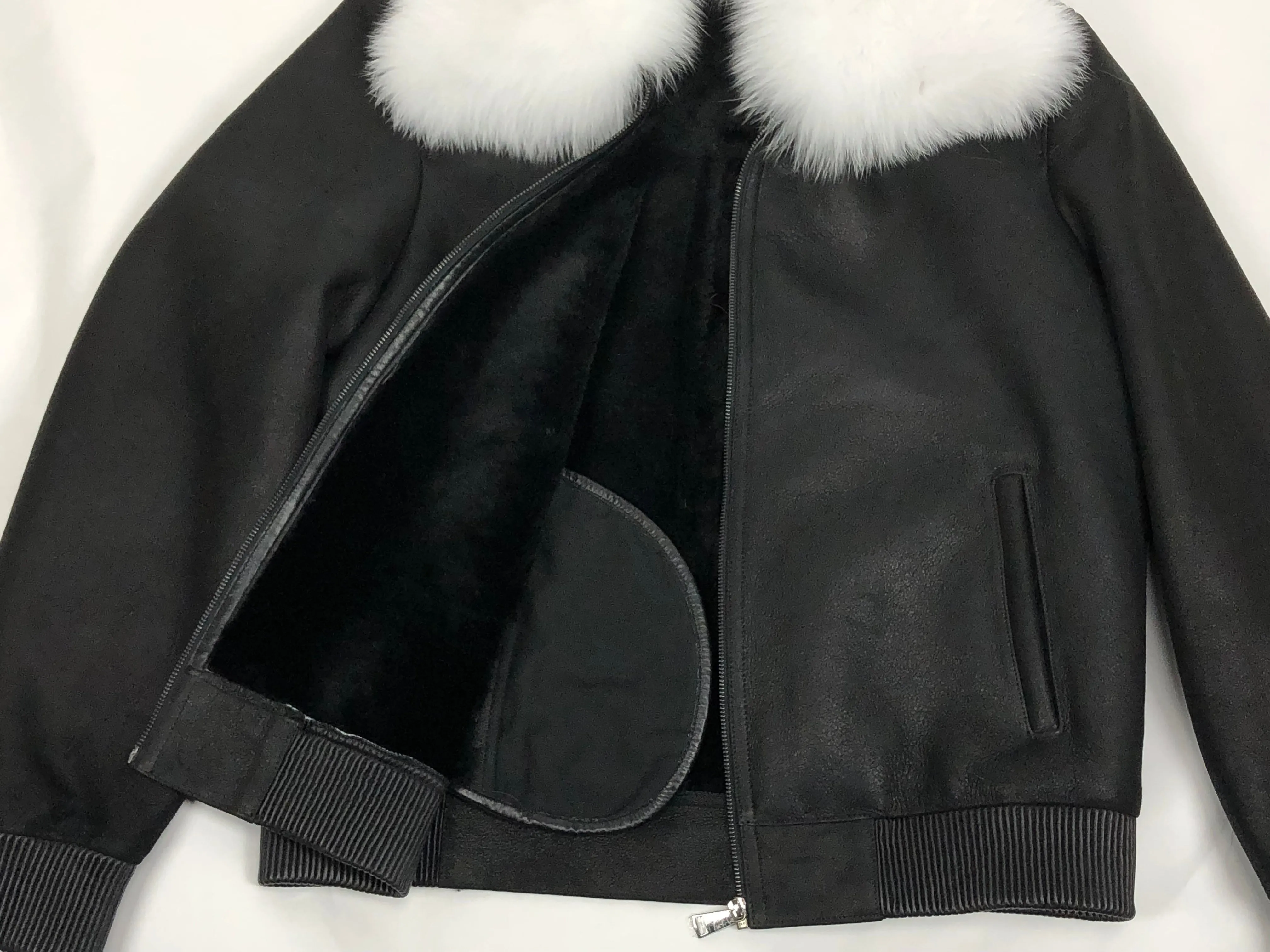 Men's Shearling Baseball Jacket