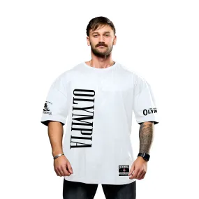 Olympia Vertical Oversize Premium White T-Shirt