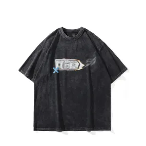 Smokin' Money Acid Washed T-Shirt