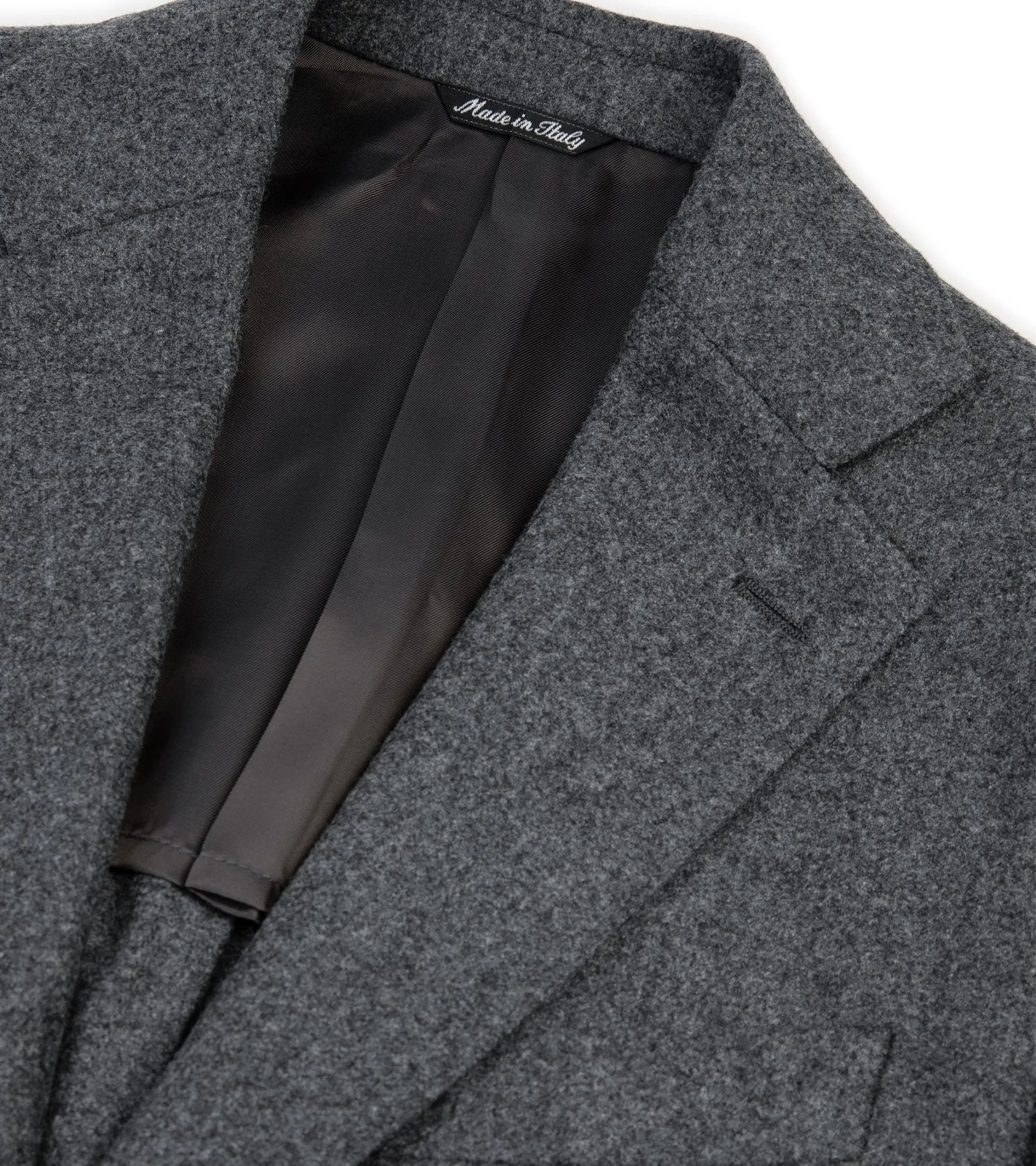 Trunk Wigmore Wool Flannel Suit Jacket: Charcoal